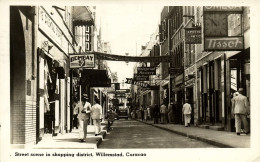 Curacao, WILLEMSTAD, Street Scene Shopping District (1951) Cunard White Star - Curaçao