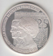 Paesi Bassi, Moneta 25 Ecu Arg. 999%  Gr. 25 - Matrimonio Regina Beatrice E Il Principe Claus. Proof - 1980-2001 : Beatrix