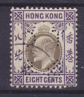 Hong Kong 1904 Mi. 80, Edw VII Perfin Perforé Lochung 'TC & S' Thomas Cook & Sons 2 Lines. 8 Holes In C, Shanghai Office - Gebruikt