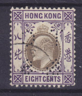 Hong Kong 1904 Mi. 80, Edw VII Perfin Perforé Lochung 'TC & S' Thomas Cook & Sons 2 Lines. 8 Holes In C, Shanghai Office - Usados