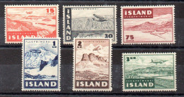 Islandia Series Aéreo Nº Yvert 21/26 ** - Aéreo