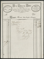 Facture + En-tête De 1827 LA CHEVRE DU TIBET CACHEMIRES ETOFFES Margat Fils Périgueux Voir Suite - 1800 – 1899