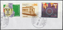Fragment - Transport, Tramways + Popular Parties -|- Mundifil Nºs - 4022 + 3737 + 3422 - Postmark 2014 - Used Stamps