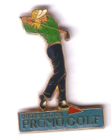 C163 Pin's Organisation Promo Golf Golfeuse Signé CORNER COINDEROUX Maillot Vert Pin'up Pin'ups Achat Immédiat Immédiat - Golf