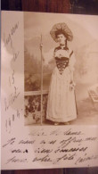 SUISSE CARTE PHOTO 1904 LUZERN FEMME COSTUME - Sonstige & Ohne Zuordnung