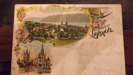 SUISSE   SOUVENIR DE LAUSANNE 1902  KUNZLI - Lausanne