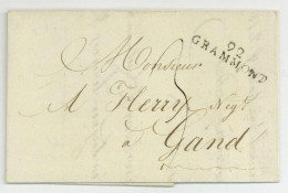 92 GRAMMONT Pour Gent Gand 1814 Geerardsbergen - 1792-1815: Départements Conquis