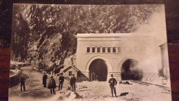 SUISSE          BRIGUE - TUNNEL DU SIMPLON - ENTREE A ISELLE ( ITALIE ) - Sonstige & Ohne Zuordnung