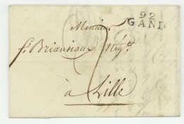 92 GAND Gent 1806 Pour Lille - 1792-1815: Départements Conquis
