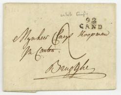 92 GAND De Taille Inconnue 1801 Pour Bruges Brugge - 1792-1815: Veroverde Departementen