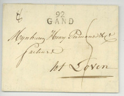 92 GAND Gent Pour Loven 1810 - 1792-1815: Dipartimenti Conquistati