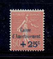 N°250 XX MNH TB - 1927-31 Cassa Di Ammortamento