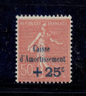 N°250 XX MNH TB - 1927-31 Caisse D'Amortissement