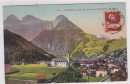 Montbovon - Dent De Corjon Et Rochers De Naye. Carte Colorisée - Montbovon