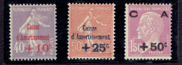 N°249/251 X BEAU - 1927-31 Sinking Fund