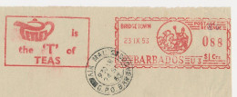 Meter Cover Front  Barbados 1953 - Tetley Is The T Of TEAS - Tea - Other & Unclassified