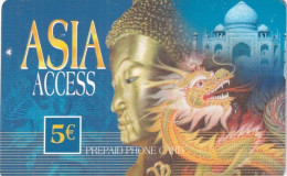 GREECE - Tajmahal, Asia Access Prepaid Card 5 Euro, Used - Griechenland