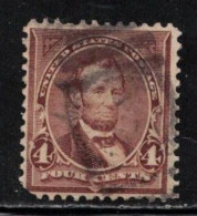USA Scott # 269 Used  - Abraham Lincoln - Missing Corner Perf - Used Stamps
