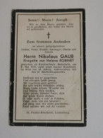 Doodebiller Luxemburg, Kreutzerbuch 1934 - Décès