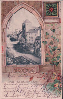 Brugg AG, Der Schwarze Thurm Et Lierre, Litho Gaufrée (29.4.1903) - Brugg