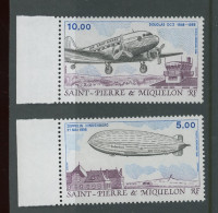 St.P&M. 1988. Avions. 66+67. Zeppelin. ** - Nuevos