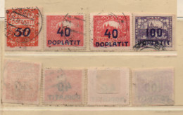 Tschechoslowakei 1924-26 Porto Doplatit MiNr. P25; P32; P39  4 Marken Gestempelt Siehe Bild/Beschreibung - Used Stamps