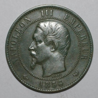 GADOURY 248 - 10 CENTIMES 1856 W Lille TYPE NAPOLEON III - TB+ - KM 771 - 10 Centimes