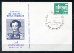 DDR Privatpostkarte "Carl Von Clausewitz" Mit SoSt. BURG = Geburtsort - GDR / RDA - Postales Privados - Usados