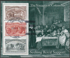 USA 1992 Mi-Nr.2219 - 2221Block 25 O Gestempelt 500.Jahrestag Der Entdeckung Amerikas ( EK201/2) Günstige Versandkosten - Blocs-feuillets