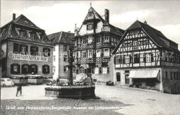 41576007 Heppenheim Bergstrasse Brunnen Mit Liebigapotheke Gaststaette Darmstaed - Heppenheim