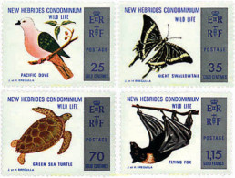 609732 MNH NUEVAS HEBRIDAS 1974 VIDA SALVAJE DE NUEVAS HEBRIDAS - Other & Unclassified