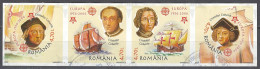 Romania 2005. Mi.Nr. 5974 B - 5977 B Vierstreifen, Used O - Used Stamps