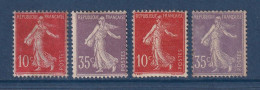 France - YT N° 135 Et 136 Et 135a Et 136a * - Neuf Avec Charnière - 1906 - Nuevos