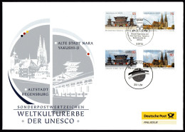 RARE 2011 Joint Germany And Japan, OFFICIAL MIXED FDC: World Heritage Sites. LIMITED EDITION - Joint Issues