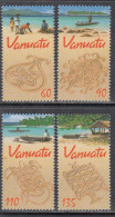 2001 Vanuatu Sand Drawings Culture Complete Set Of 4 MNH - Vanuatu (1980-...)
