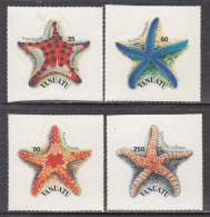 2004 Vanuatu Starfish Marine Life DIE CUT Complete Set Of 4 MNH - Vanuatu (1980-...)