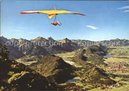 72084423 Drachenflug Tegelberg Fuessen Allgaeuer Alpen  - Parachutespringen