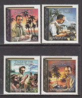 2007 Vanuatu James Michener American Writer Literature Books Complete Set Of 4 MNH - Vanuatu (1980-...)