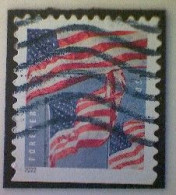 United States, Scott #5659, Used(o) Booklet, 2022, Flag Definitive, (58¢) Foreever - Usados