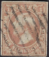 Luxembourg - Luxemburg - Timbres - 1852   Guillaume  III   Michel 2   Cachet Barres - 1852 Guillermo III