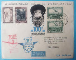 Congo Belge Lettre Poste Aérienne 1938 Bumba - Storia Postale