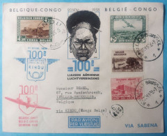 Congo Belge Lettre Poste Aérienne 1938 Kindu - Brieven En Documenten