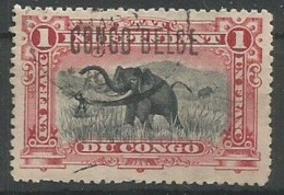 Belgisch Congo Belge COB 36L Oblitéré Used 1909 Type Mols - Gebruikt