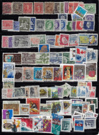 CANADA 100 DIFFERENT STAMPS CANCELLED - Collections