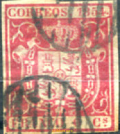 323481 USED ESPAÑA 1854 ESCUDO DE ESPAÑA - Unused Stamps