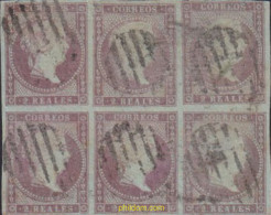 622278 USED ESPAÑA 1855 ISABEL II - Postfris – Scharnier