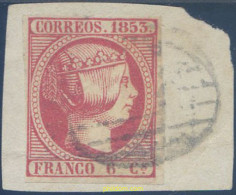 650801 USED ESPAÑA 1853 ISABEL II - Nuevos