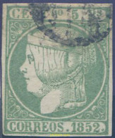 650795 USED ESPAÑA 1852 ISABEL II - Neufs