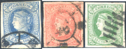 285168 USED ESPAÑA 1864 ISABEL II - Postfris – Scharnier