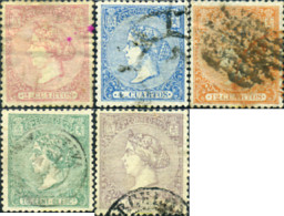 365739 USED ESPAÑA 1866 ISABEL II - Unused Stamps